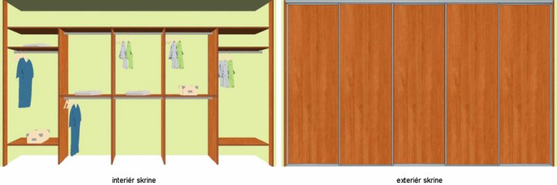 Vestavěná skříň A420: vestavena-skrin-mojaskrina-420cm-a