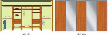 Vestavěná skříň B420: vestavena-skrin-mojaskrina-420cm-b
